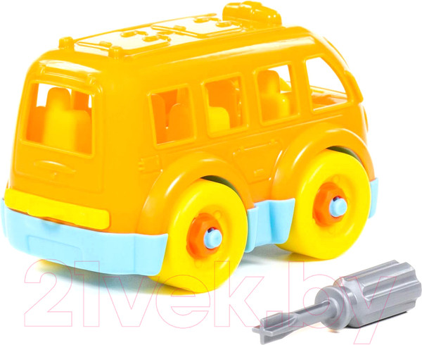 Изображение товара Игрушка-конструктор Полесье Автобус / 78995 (15эл)