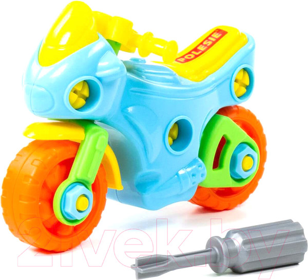 Изображение товара Игрушка-конструктор Полесье Мотоцикл / 78209 (25эл)