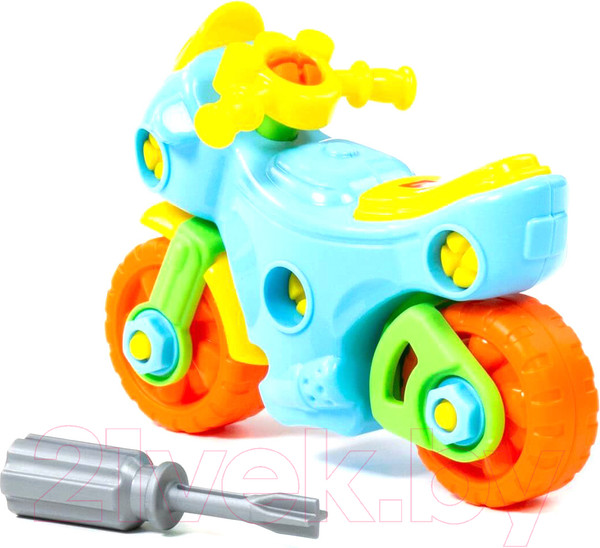 Изображение товара Игрушка-конструктор Полесье Мотоцикл / 78209 (25эл)