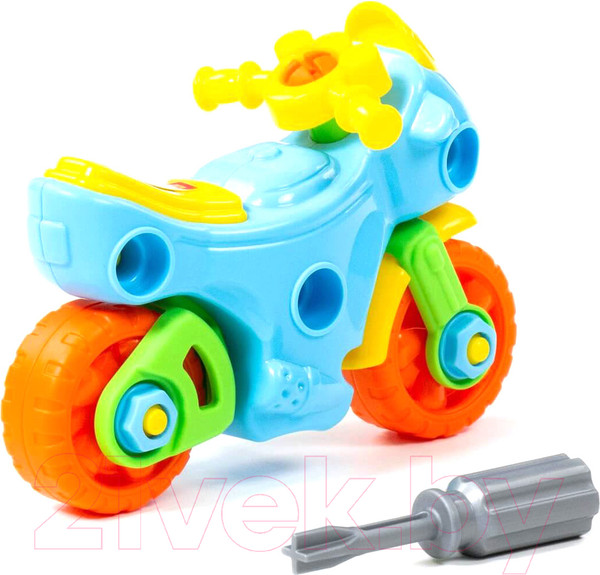 Изображение товара Игрушка-конструктор Полесье Мотоцикл / 78209 (25эл)