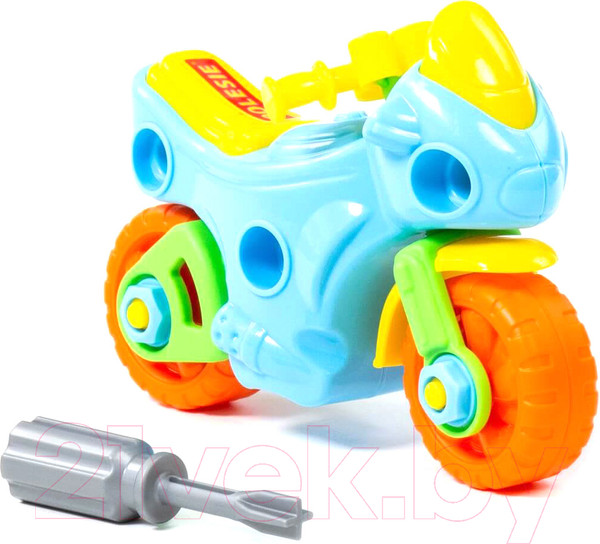 Изображение товара Игрушка-конструктор Полесье Мотоцикл / 78209 (25эл)