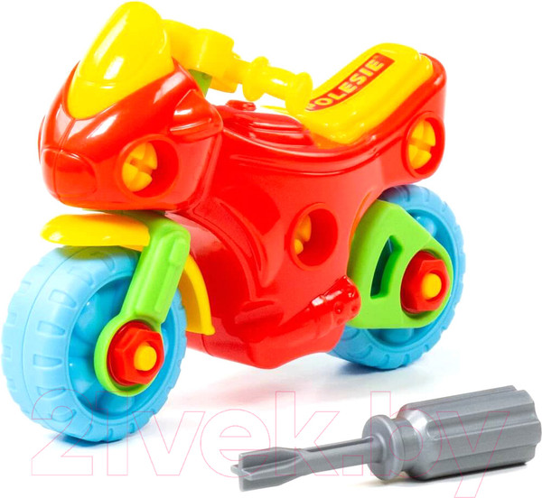 Изображение товара Игрушка-конструктор Полесье Мотоцикл / 78209 (25эл)