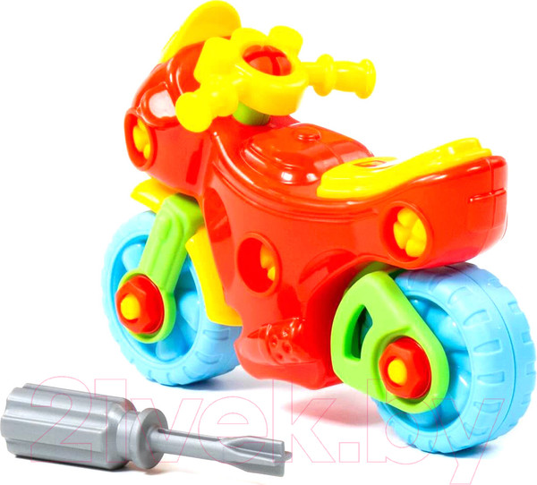 Изображение товара Игрушка-конструктор Полесье Мотоцикл / 78209 (25эл)
