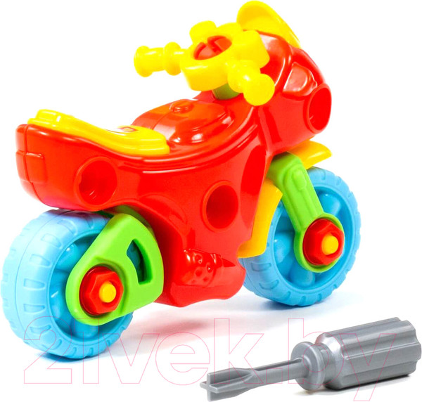Изображение товара Игрушка-конструктор Полесье Мотоцикл / 78209 (25эл)