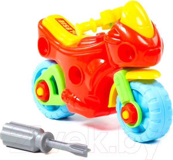 Изображение товара Игрушка-конструктор Полесье Мотоцикл / 78209 (25эл)