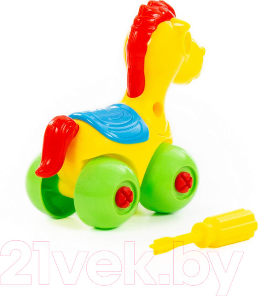 Изображение товара Игрушка-конструктор Полесье Лошадка / 83548 (22эл)