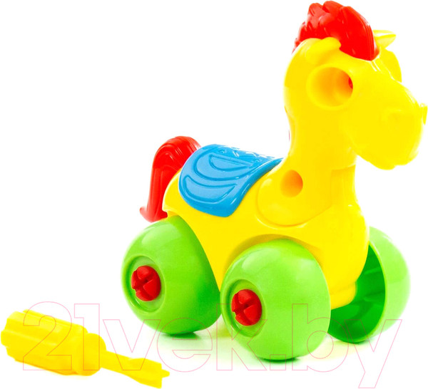 Изображение товара Игрушка-конструктор Полесье Лошадка / 83548 (22эл)
