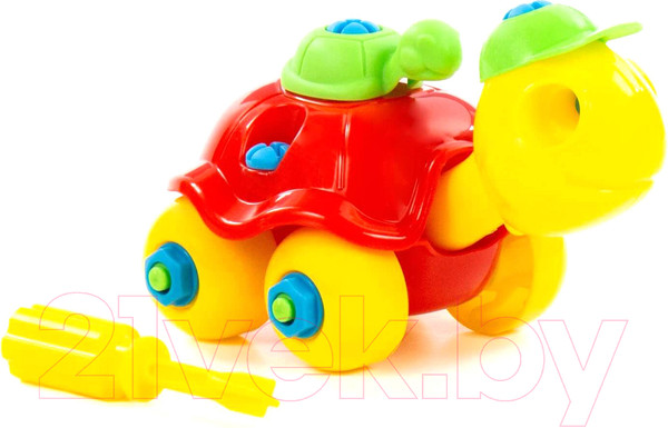Изображение товара Игрушка-конструктор Полесье Черепашка / 83555 (24эл)