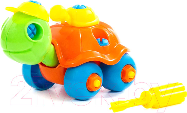 Изображение товара Игрушка-конструктор Полесье Черепашка / 83555 (24эл)