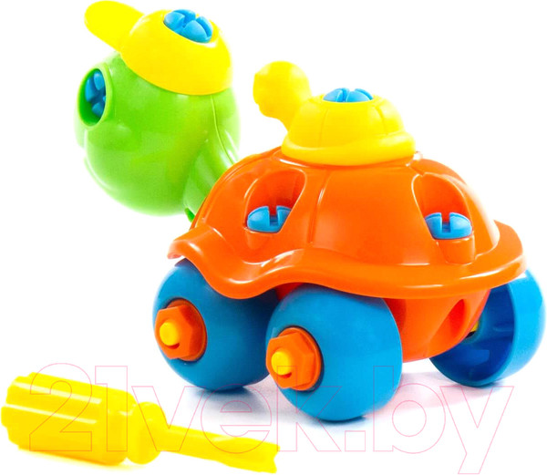 Изображение товара Игрушка-конструктор Полесье Черепашка / 83555 (24эл)