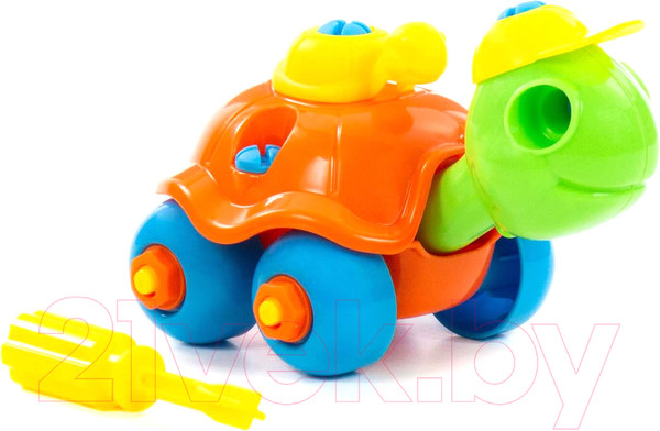 Изображение товара Игрушка-конструктор Полесье Черепашка / 83555 (24эл)