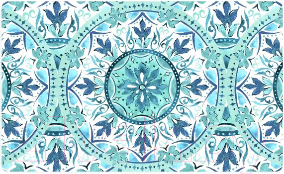 Изображение товара Коврик под миску Tarhong Gibraltar / TPMMT0200PMG (голубой)