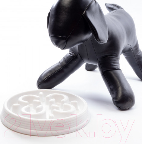 Изображение товара Миска для животных Tarhong Slow Chow / PFWBL1070MFW (белый)