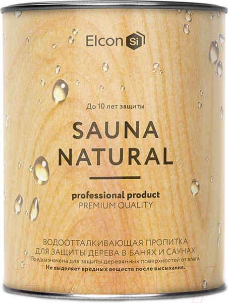Изображение товара Пропитка для дерева Elcon Sauna Natural до 180C (900мл)