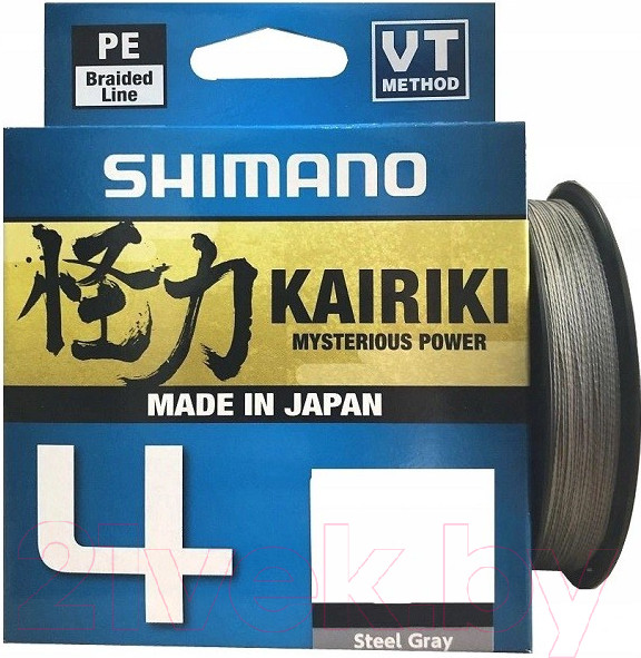 Изображение товара Леска плетеная Shimano Kairiki 4 PE 0.215мм / LDM54TE2521515S (150м, серый)