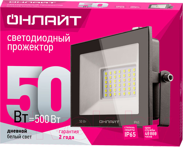 Изображение товара Прожектор Онлайт OFL-50-6K-BL-IP65-LED / 71660