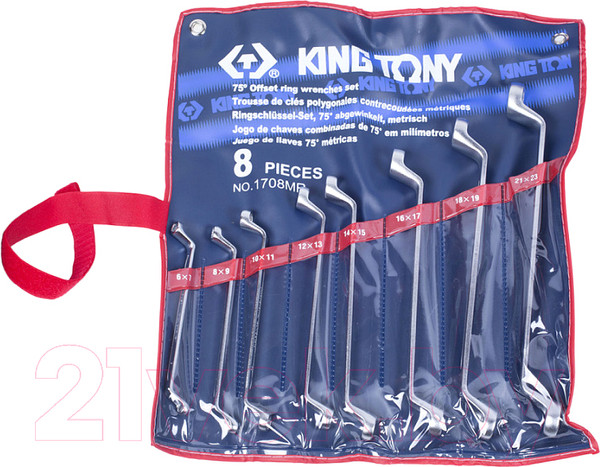 Изображение товара Набор ключей King TONY 1708MR