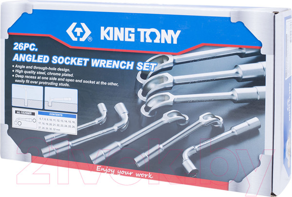 Изображение товара Набор ключей King TONY 1826MR