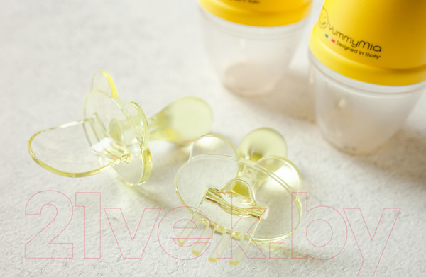 Изображение товара Набор столовых приборов для кормления YummyMia Мишка / B2 (желтый)