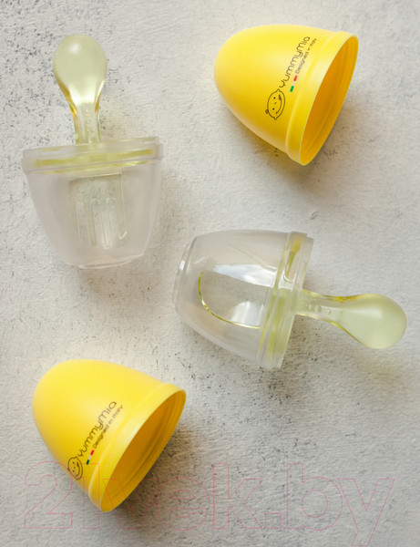 Изображение товара Набор столовых приборов для кормления YummyMia Мишка / B2 (желтый)