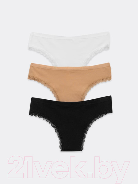 Изображение товара Комплект женских трусов Mark Formelle 412281-3 (р.106, белый)
