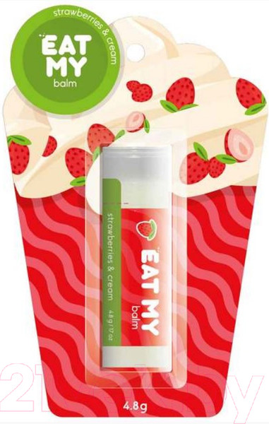 Изображение товара Бальзам для губ Eat My Земляника со сливками