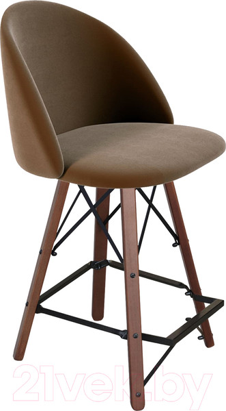 Изображение товара Стул барный Sheffilton SHT-ST35/S80-1 (кофейный ликер/темный орех/черный)