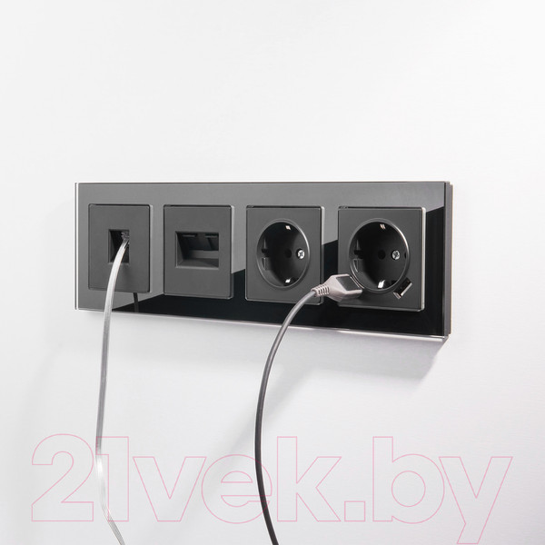 Изображение товара Розетка Werkel W1182008 / a051604 (черный матовый)