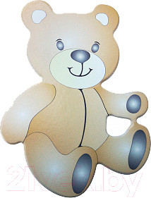 Изображение товара Накладка декоративная для мебели Лель Мишка сидячий 012