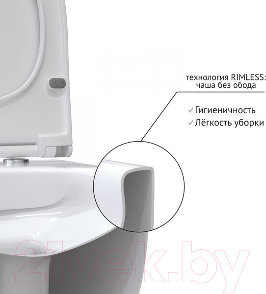 Изображение товара Унитаз подвесной Bocchi V-Tondo 1416-001-0129 + A0336-001