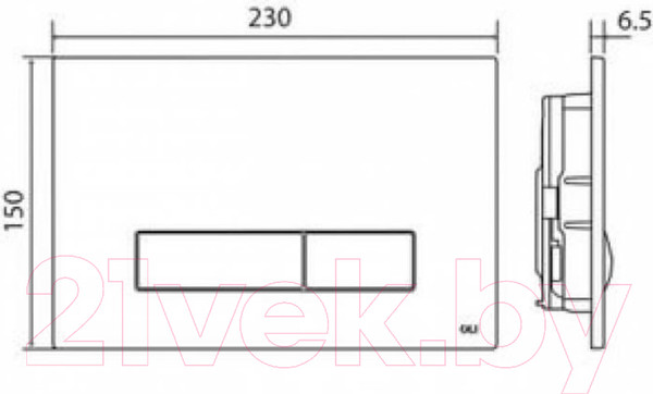 Изображение товара Кнопка для инсталляции Oli 139179