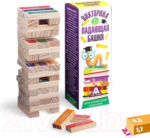 Изображение товара Настольная игра Лас Играс Падающая башня Викторина / 2985156