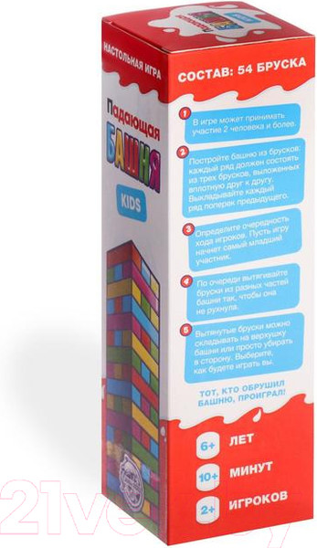 Изображение товара Настольная игра Лас Играс Падающая башня Kids / 4571709