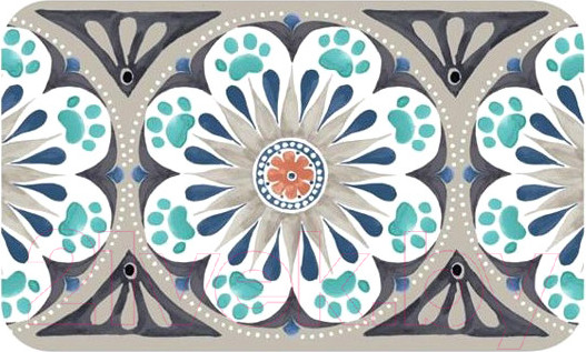 Изображение товара Коврик под миску Tarhong Carmel / TPMMT0200PMM (бежевый с рисунком)