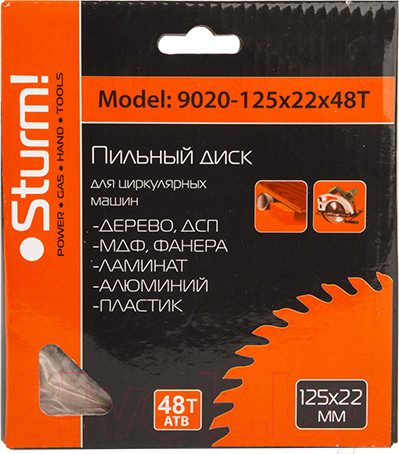 Изображение товара Пильный диск Sturm! 9020-125-22-48T