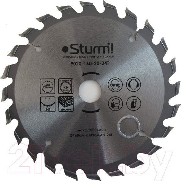 Изображение товара Пильный диск Sturm! 9020-160-20-24T