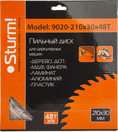 Изображение товара Пильный диск Sturm! 9020-210-30-48T