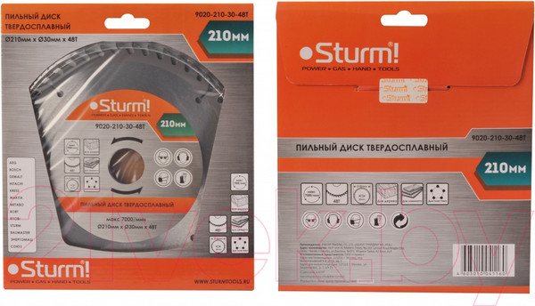 Изображение товара Пильный диск Sturm! 9020-210-30-48T