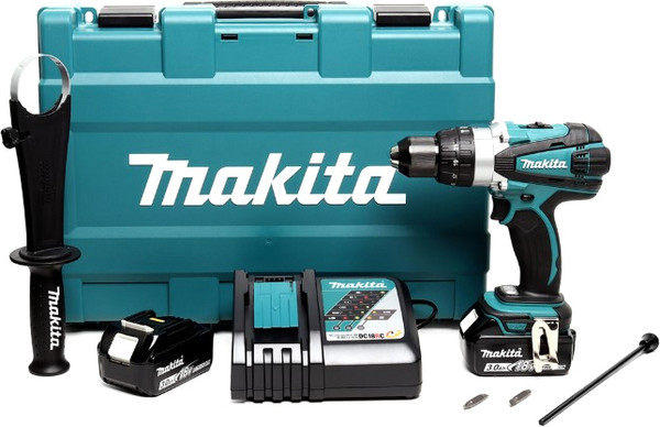 Изображение товара Профессиональная дрель-шуруповерт Makita DHP458RFE