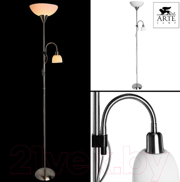 Изображение товара Торшер Arte Lamp Duetto A9569PN-2SS