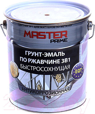 Изображение товара Грунт-эмаль Master Prime Быстросохнущая 3 в 1 (4л, зеленый)