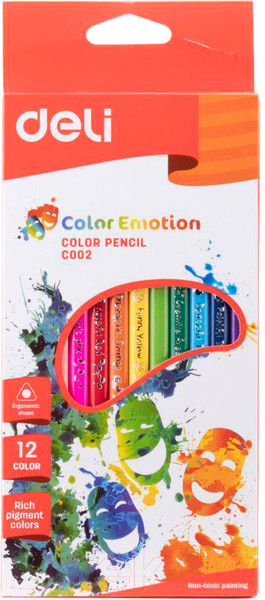 Изображение товара Набор цветных карандашей Deli Color Emotions / C00200 (12цв)