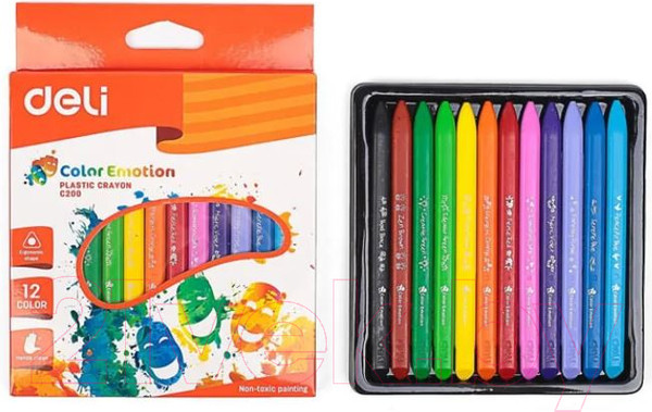 Изображение товара Восковые мелки Deli Color Emotion / C20000 (12цв)