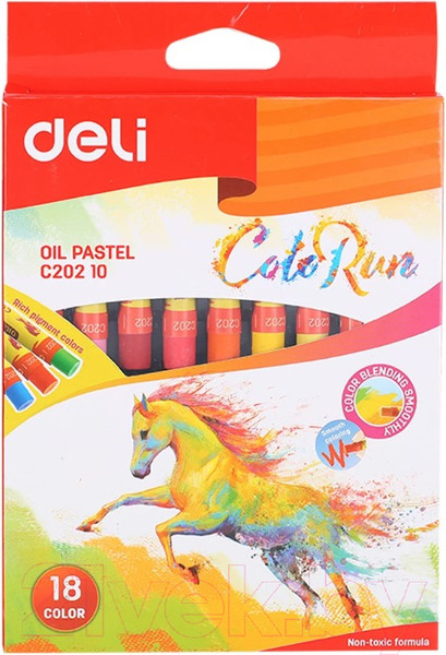 Изображение товара Набор масляной пастели Deli Color Run / С20210 (18цв)