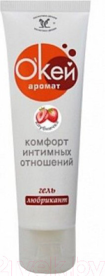 Изображение товара Лубрикант-гель Bioritm О'Кей с ароматом клубники / 20009 (50г)