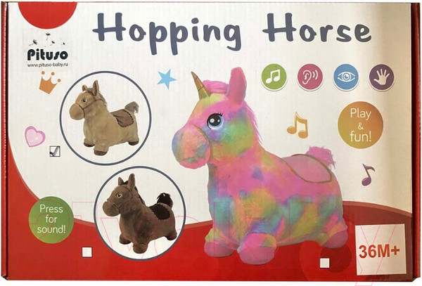 Изображение товара Игрушка-прыгун Pituso Лошадка / GS015 (черный)