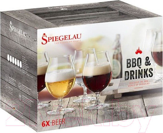 Изображение товара Набор бокалов Spiegelau BBQ&Drinks Beer Set / 4991788 (6шт)