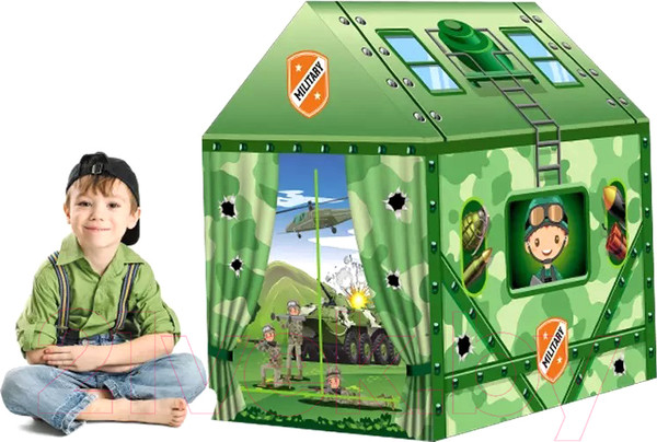 Изображение товара Детская игровая палатка Наша игрушка Военная / 995-7070C