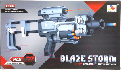 Изображение товара Бластер игрушечный Наша игрушка С мягкими пулям / ZC7083