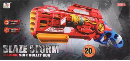 Изображение товара Бластер игрушечный Наша игрушка С мягкими пулям / 7067